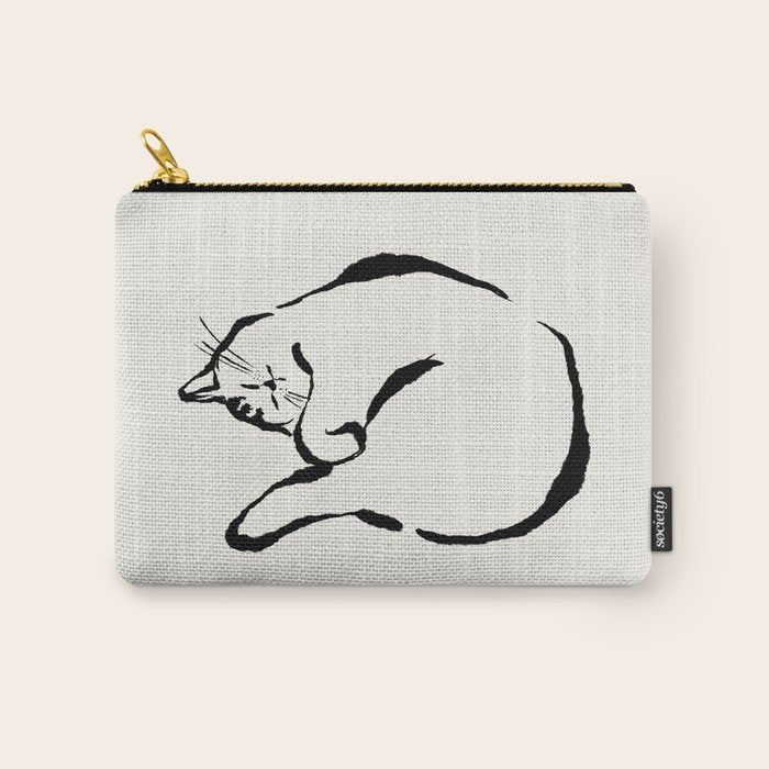 Sleeping Cat Carry All Pouch Gallery Image 1