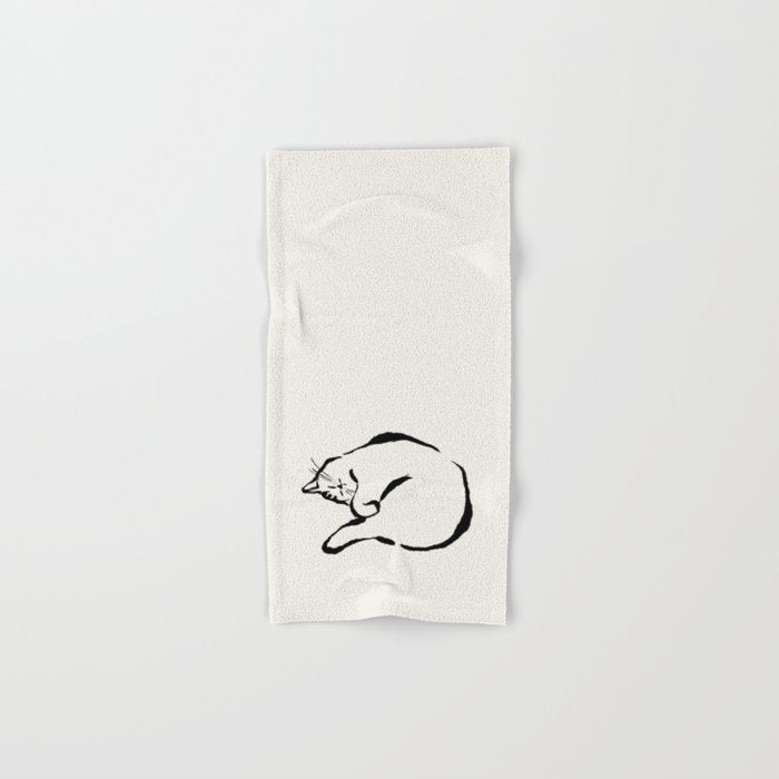 Sleeping Cat Towels Gallery Image 1