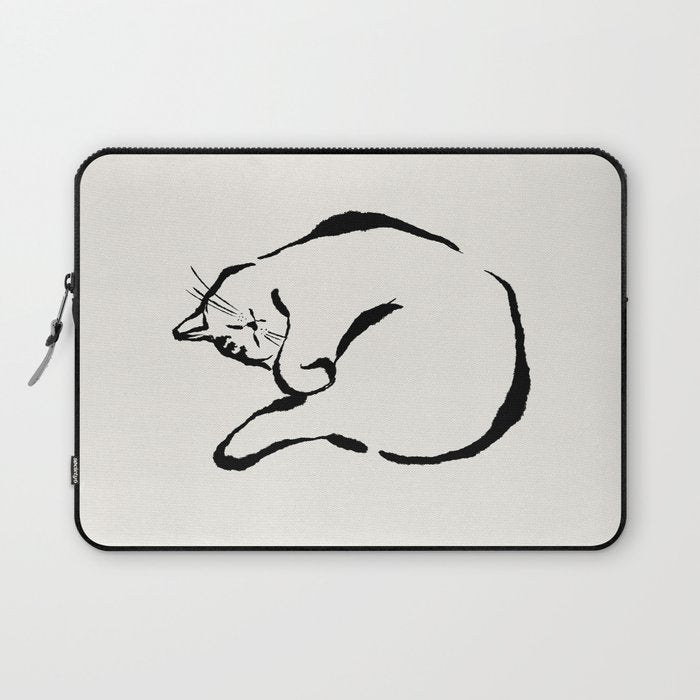 Sleeping Cat Laptop Sleeve Gallery Image 1