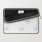 Pale Blue Sailboat Pattern Laptop Sleeve Gallery Image 2