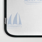 Pale Blue Sailboat Pattern Laptop Sleeve Gallery Image 3