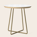 Pale Blue Sailboat Pattern Side Table Gallery Image 1