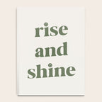 Rise And Shine Muted Green On Cream Notebook Gallery Image 4
