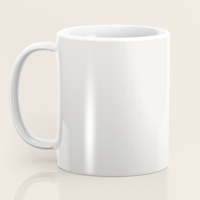 Rise And Shine Muted Green On Cream Coffee Mug Gallery Image 3