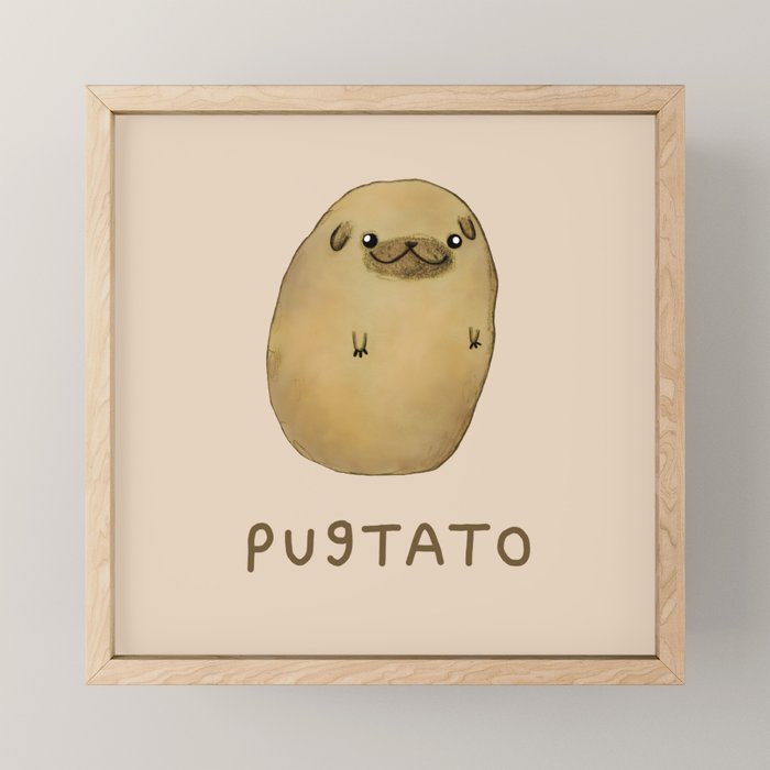 Pugtato Mini Art Print Gallery Image 1