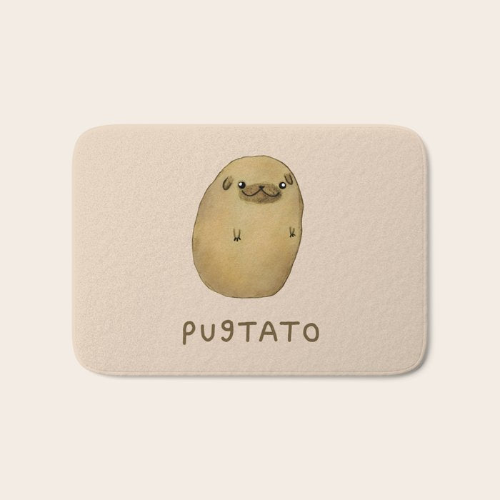 Pugtato Bath Mat Gallery Image 1