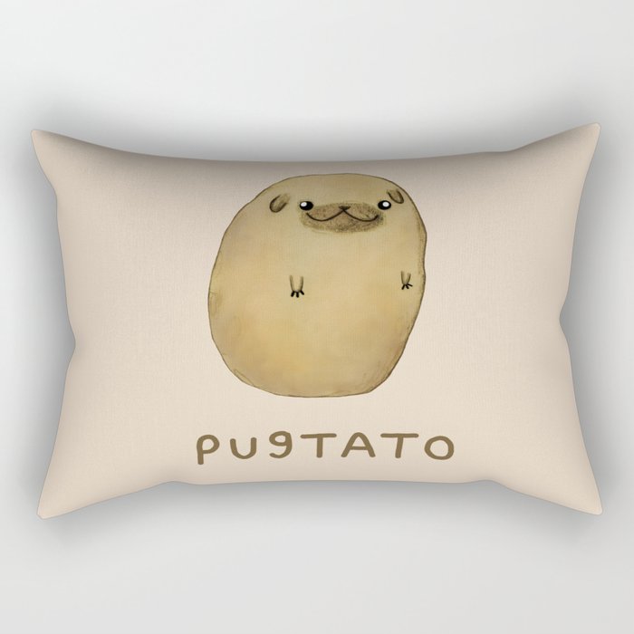 Pugtato Rectangular Pillow Gallery Image 1