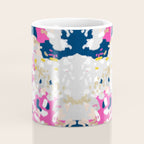 Michel - Abstract, girly, trendy art with pink, navy, blush, mustard for cell phones, dorm decor etc Coffee Mug Gallery Image 4
