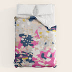 Michel - Abstract, girly, trendy art with pink, navy, blush, mustard for cell phones, dorm decor etc Comforter Gallery Image 6