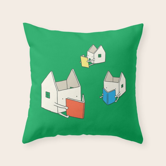 Every house has it's own story Throw Pillow Gallery Image 1
