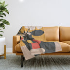 Geometric Blossom 1 Throw Blanket Gallery Image 1