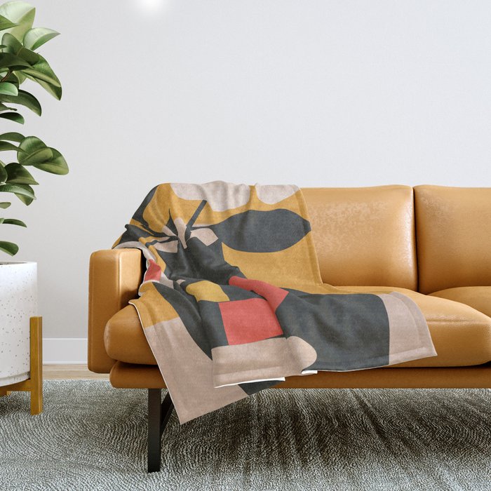 Geometric Blossom 1 Throw Blanket Gallery Image 1