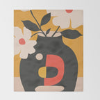 Geometric Blossom 1 Throw Blanket Gallery Image 2