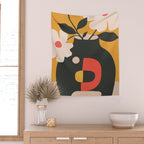 Geometric Blossom 1 Wall Tapestry Gallery Image 2