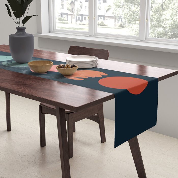 Cat Landscape 181: Cooling Down Table Runner Gallery Image 2