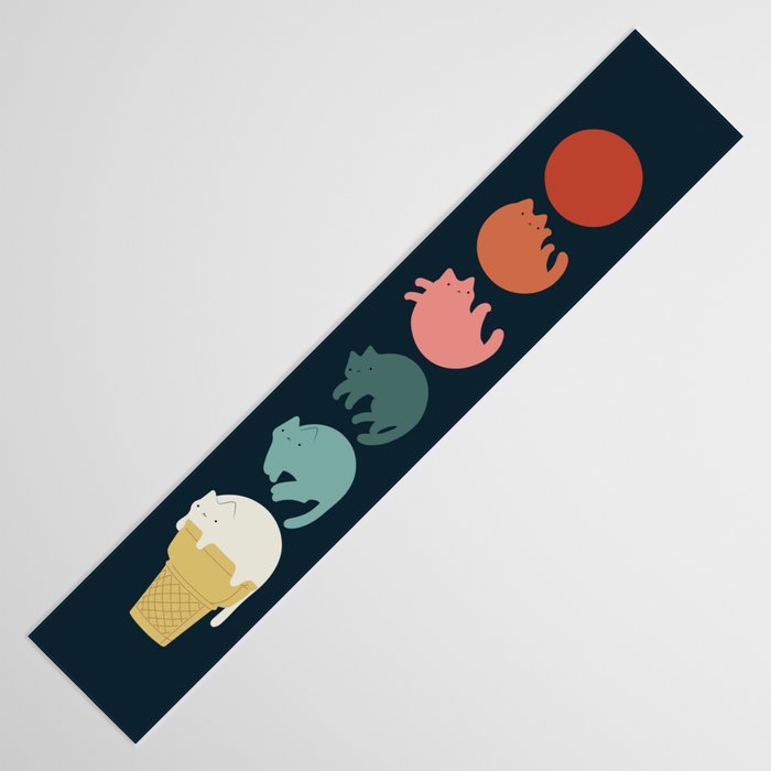 Cat Landscape 181: Cooling Down Table Runner Gallery Image 3