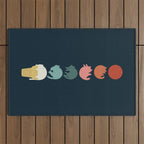 Cat Landscape 181: Cooling Down Outdoor Rug Gallery Image 1
