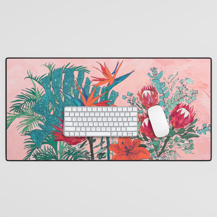 The Domesticated Jungle - Floral Still Life Desk Mat Gallery Image 1