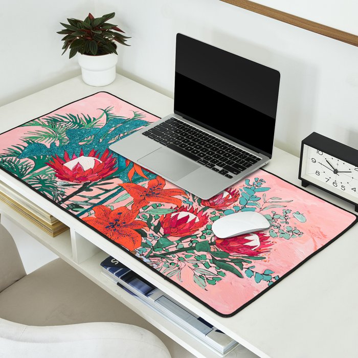 The Domesticated Jungle - Floral Still Life Desk Mat Gallery Image 2