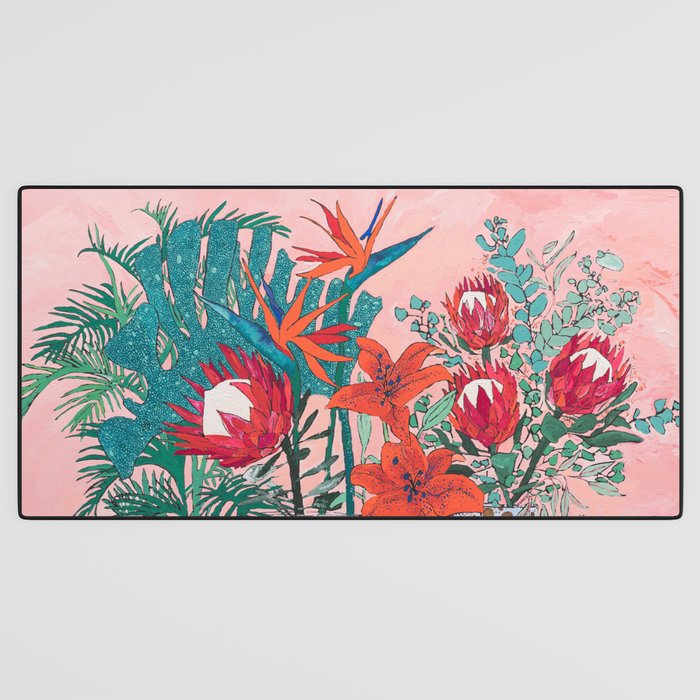 The Domesticated Jungle - Floral Still Life Desk Mat Gallery Image 3