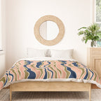 Earthy Rivers Cobalt Duvet Cover Gallery Image 3