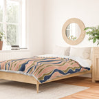 Earthy Rivers Cobalt Duvet Cover Gallery Image 2