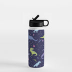 Dinosaurs in Space Water Bottle Gallery Image 1