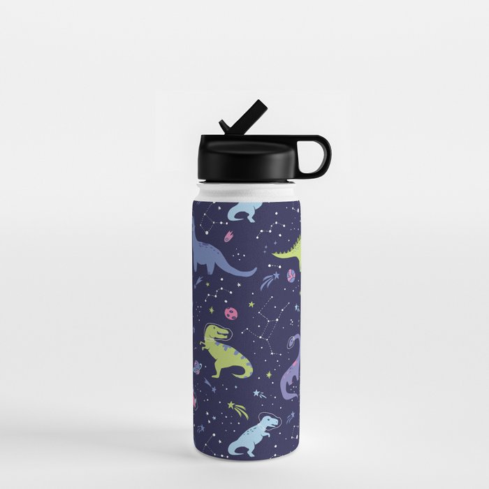 Dinosaurs in Space Water Bottle Gallery Image 1