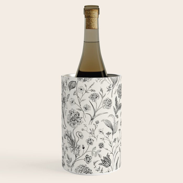 Toile de Jouy Vintage French Floral Wine Chiller Gallery Image 2