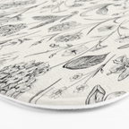 Toile de Jouy Vintage French Floral Bath Mat Gallery Image 3