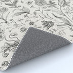 Toile de Jouy Vintage French Floral Rug Gallery Image 4