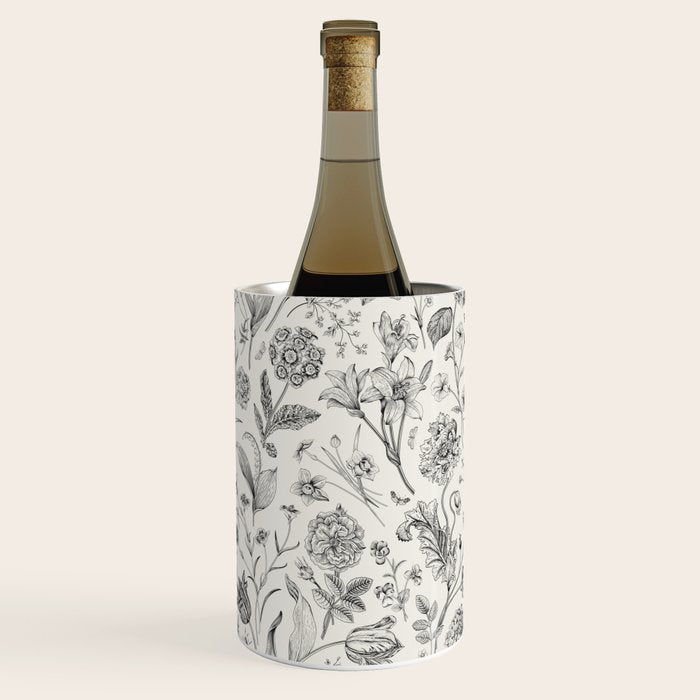 Toile de Jouy Vintage French Floral Wine Chiller Gallery Image 1