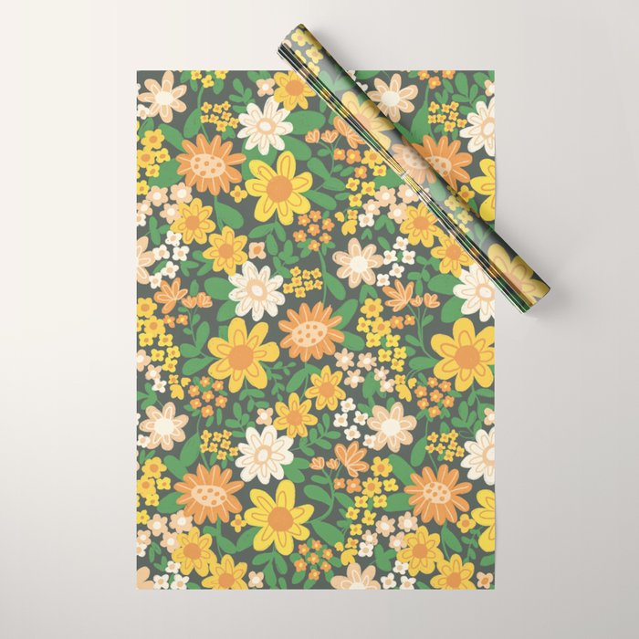 Sunny meadow Wrapping Paper Gallery Image 1