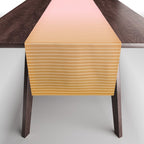 Ombre Arch XIII Pastel Sunset Gradient Modern Geometric Lines Table Runner Gallery Image 1