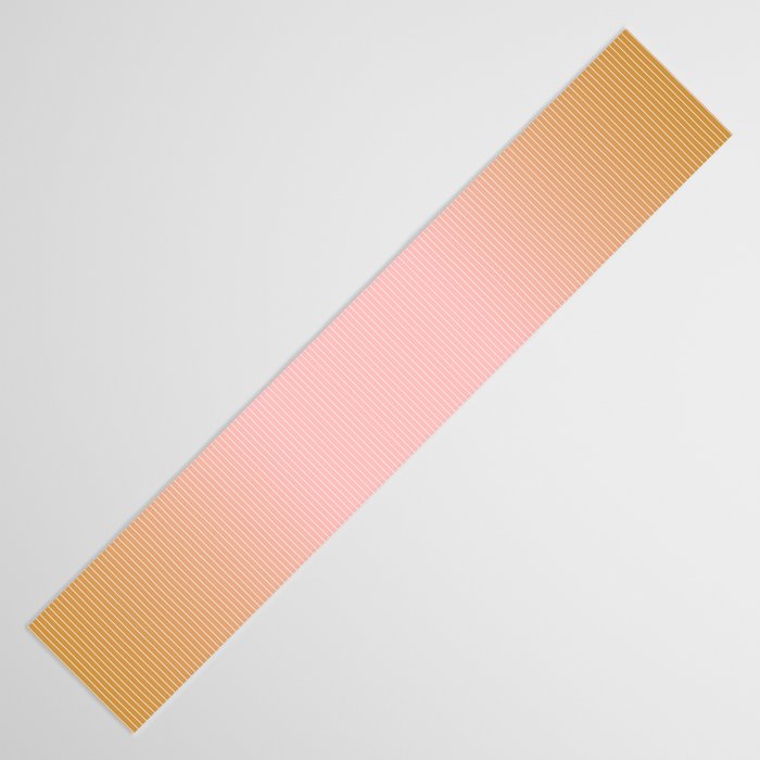 Ombre Arch XIII Pastel Sunset Gradient Modern Geometric Lines Table Runner Gallery Image 3