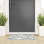 Whooping cranes neutral beige and white Welcome Mat Gallery Image 3