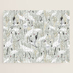 Whooping cranes neutral beige and white Jigsaw Puzzle Gallery Image 1