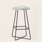 Whooping cranes neutral beige and white Stool Gallery Image 1