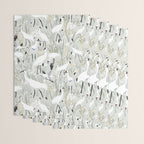 Whooping cranes neutral beige and white Wrapping Paper Gallery Image 3