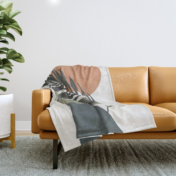 Palm Leaf Throw Blanket Gallery Image 1