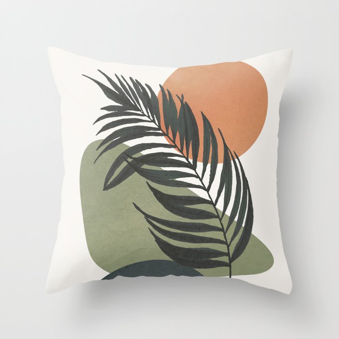 Palm Leaf Throw Pillow Gallery Image 6