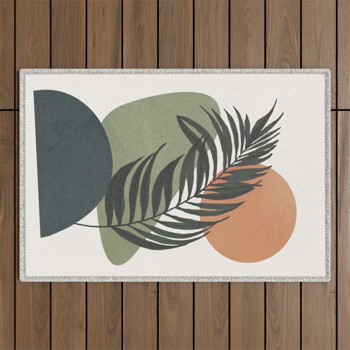 Palm Leaf Outdoor Rug Gallery Image 1