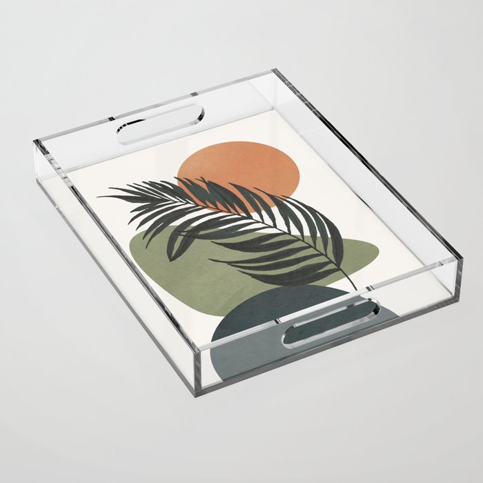 Palm Leaf Acrylic Tray Gallery Image 1