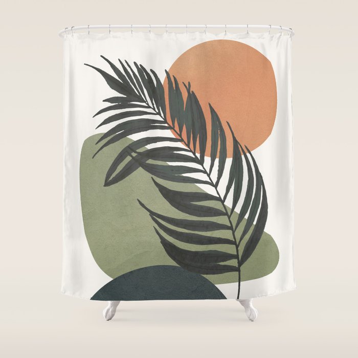 Palm Leaf Shower Curtain Gallery Image 1