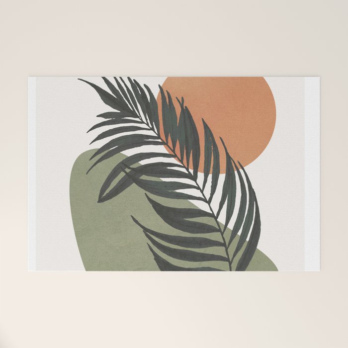 Palm Leaf Welcome Mat Gallery Image 1