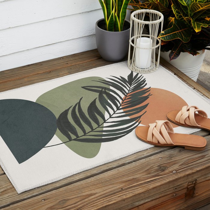 Palm Leaf Outdoor Rug Gallery Image 2