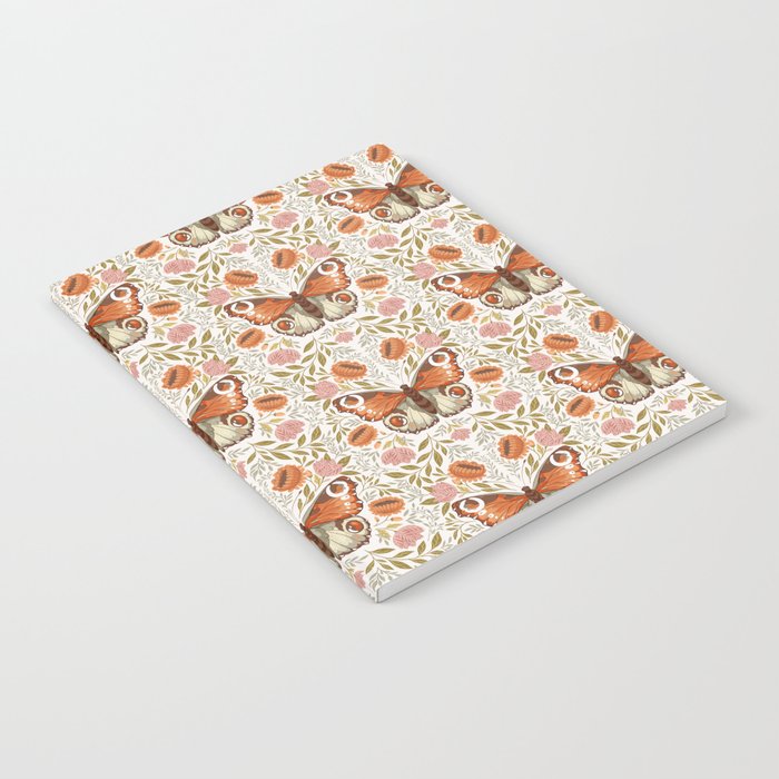 William Morris Inspired Monarch Butterfly Pattern Notebook Gallery Image 2