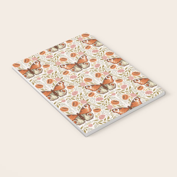 William Morris Inspired Monarch Butterfly Pattern Notebook Gallery Image 3