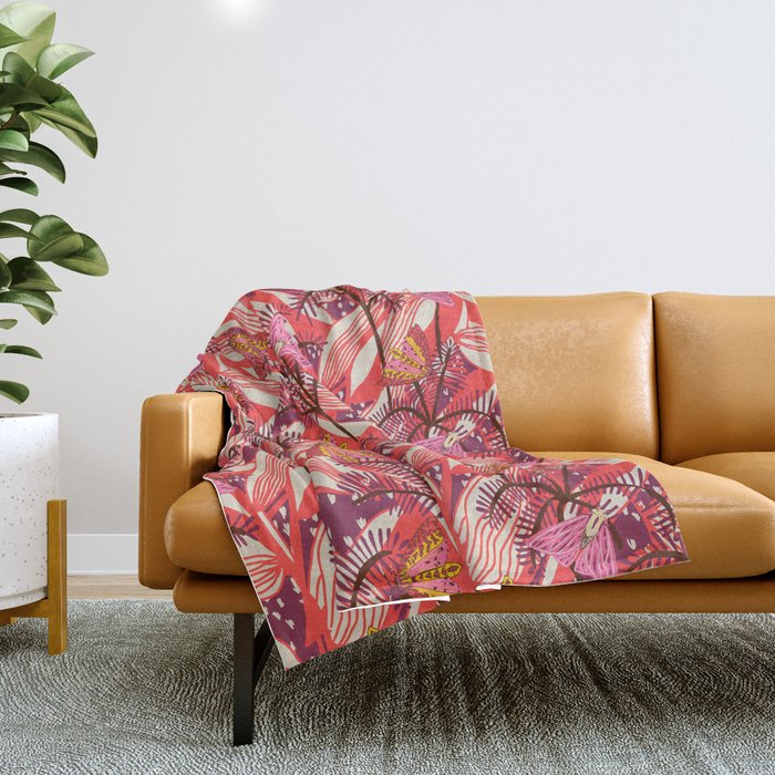 BAZAAR FETE MOTH Throw Blanket Gallery Image 1