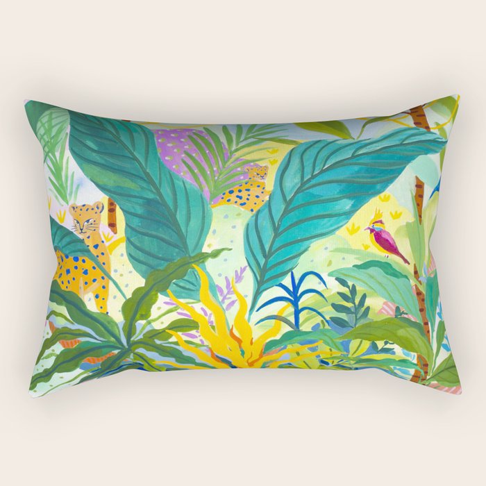 Paradise Jungle Rectangular Pillow Gallery Image 2